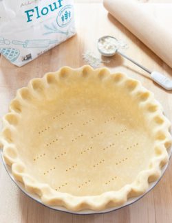 Pie Crust - Pressed Into a Pie Plate and Pricked with a Fork
