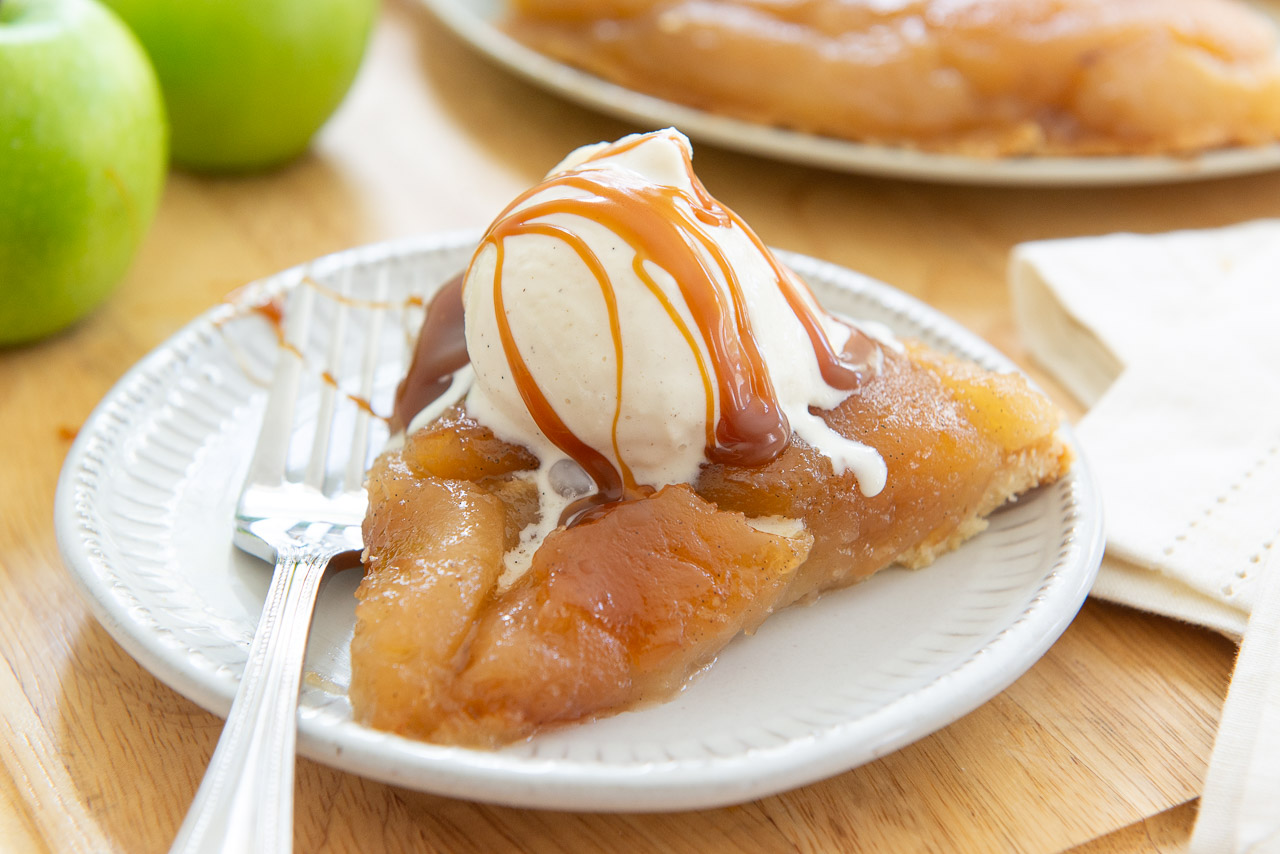 Apple Tarte Tatin for Two in a Cast Iron Skillet