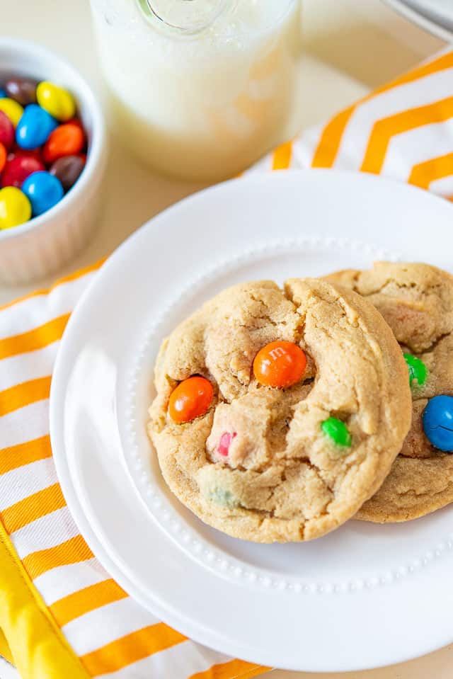 Peanut Butter M&M's Cookies - PB + P Design