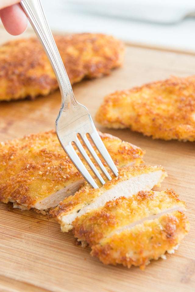 Parmesan Crusted Chicken - Only takes 15 minutes to make!