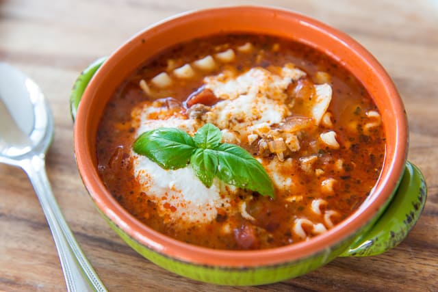 Lasagna Soup - Easy Recipe Made In One Pot - Fifteen Spatulas
