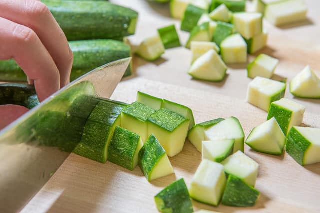 How to Dice Zucchini - A Quick Visual Photo Guide