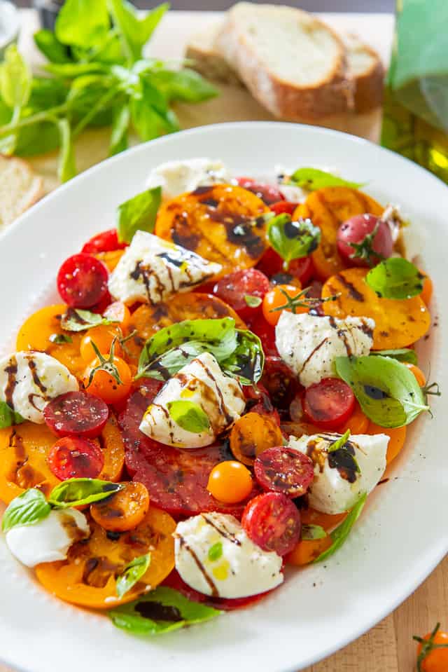 Tomato Burrata Salad - 10 Minutes to Put Together and Wildly Delicious!