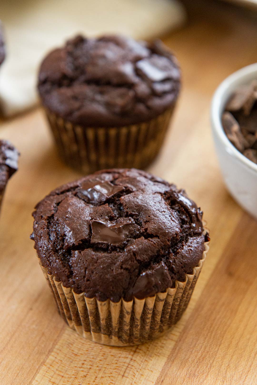 Mini Double Chocolate Muffins