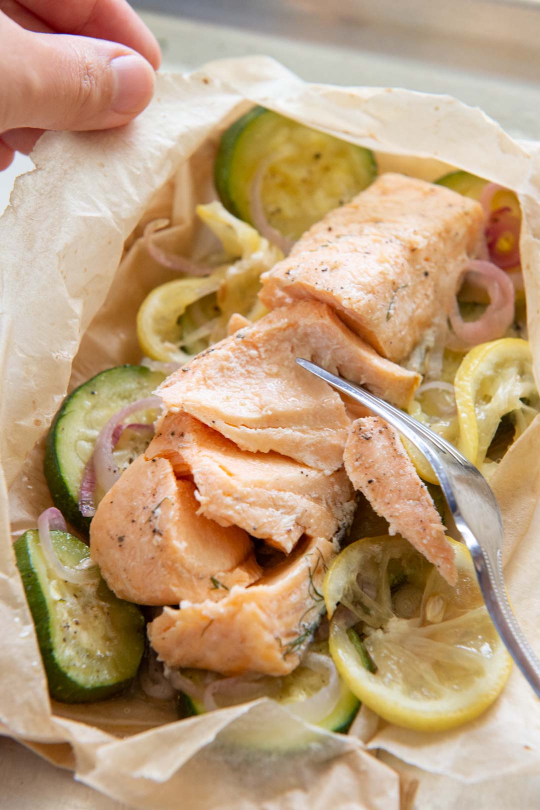 Salmon en Papillote - An Easy and Healthy Five Ingredient Recipe