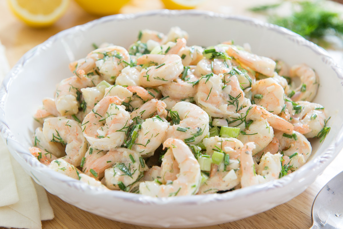 Creamy Shrimp Salad with Dill (Low Carb